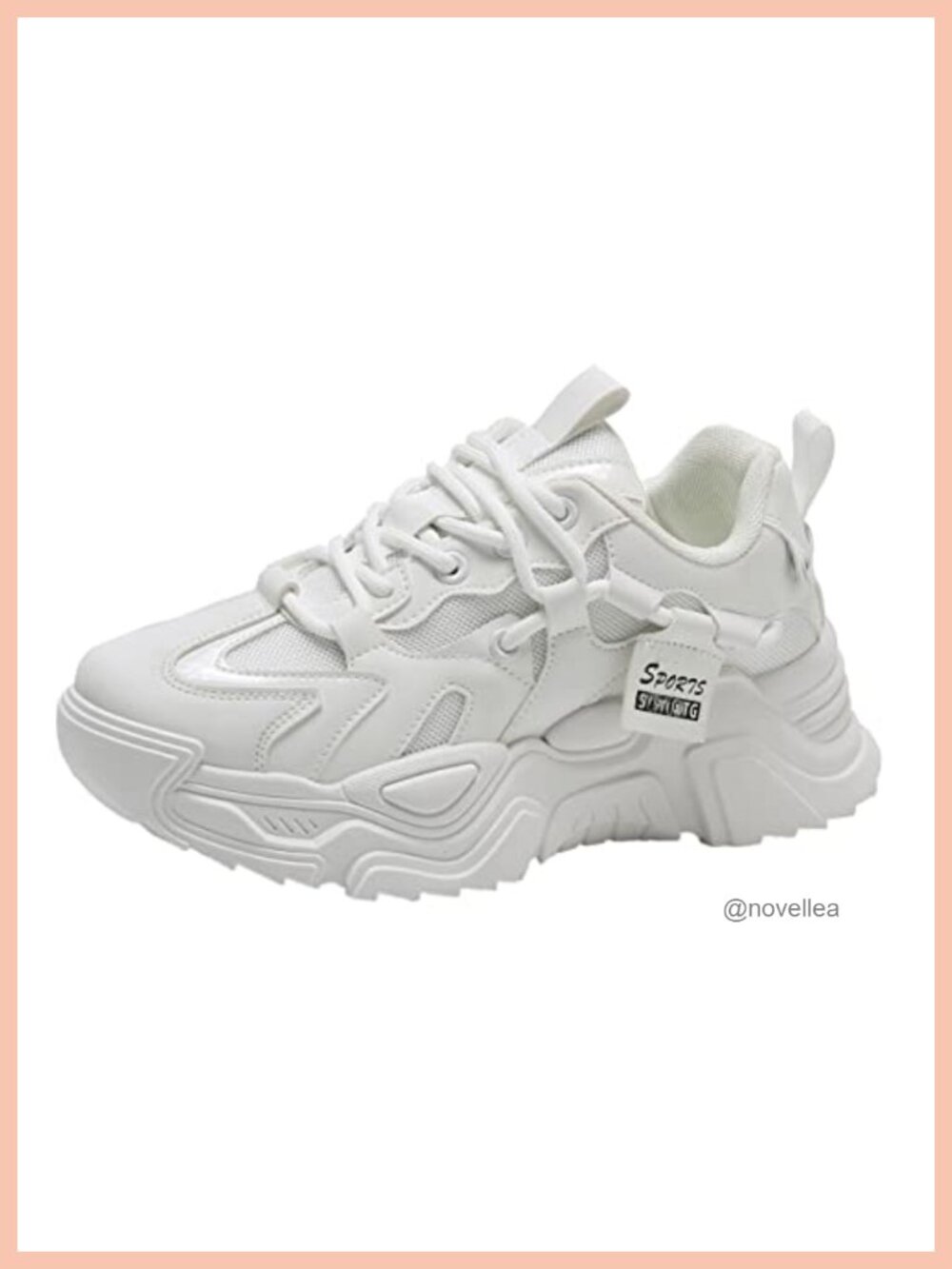 Women's Mesh Platform Sneakers Walking Shoes Breathable Lace-Up